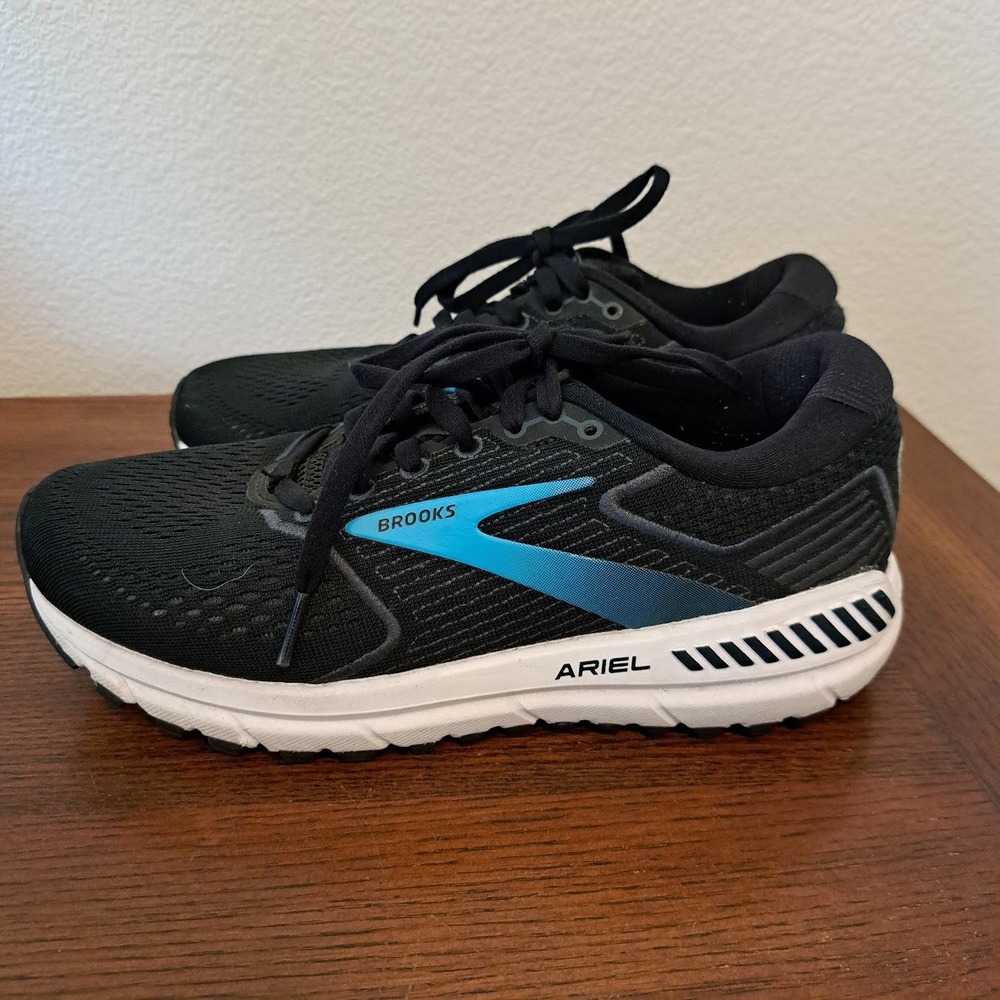 Brooks Ariel 20 Womens Running Shoes Black Blue Stability Sneakers 1203151B064 7